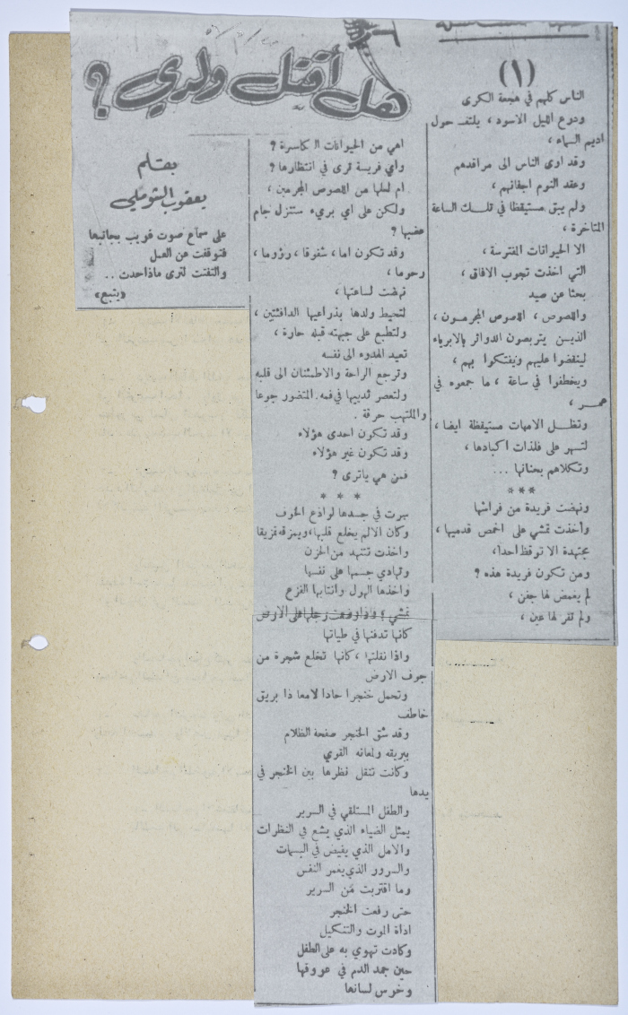 رواية كتبها يعقوب الشوملي بعنوان 