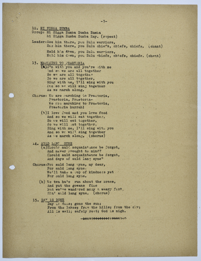 The presentation of a project by the YMCA aiming to motivate self help in refugee camps