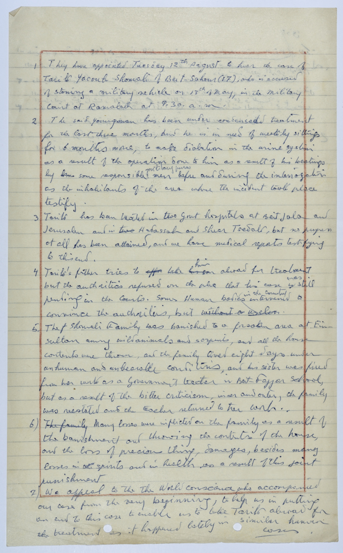 A Letter about Tariq Shaumaly 