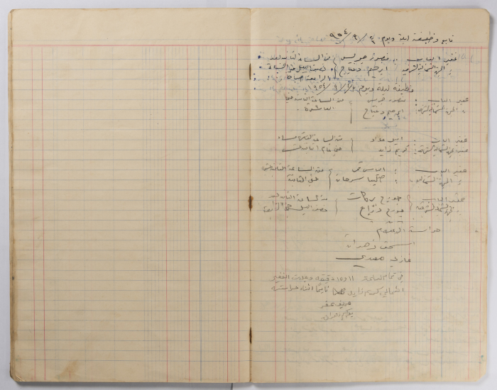 Meeting Minutes Book of the Scout Group of al-Taybeh National Youth Union in