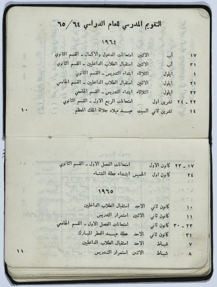 Basil al-Shomali's registration card in Birzeit College