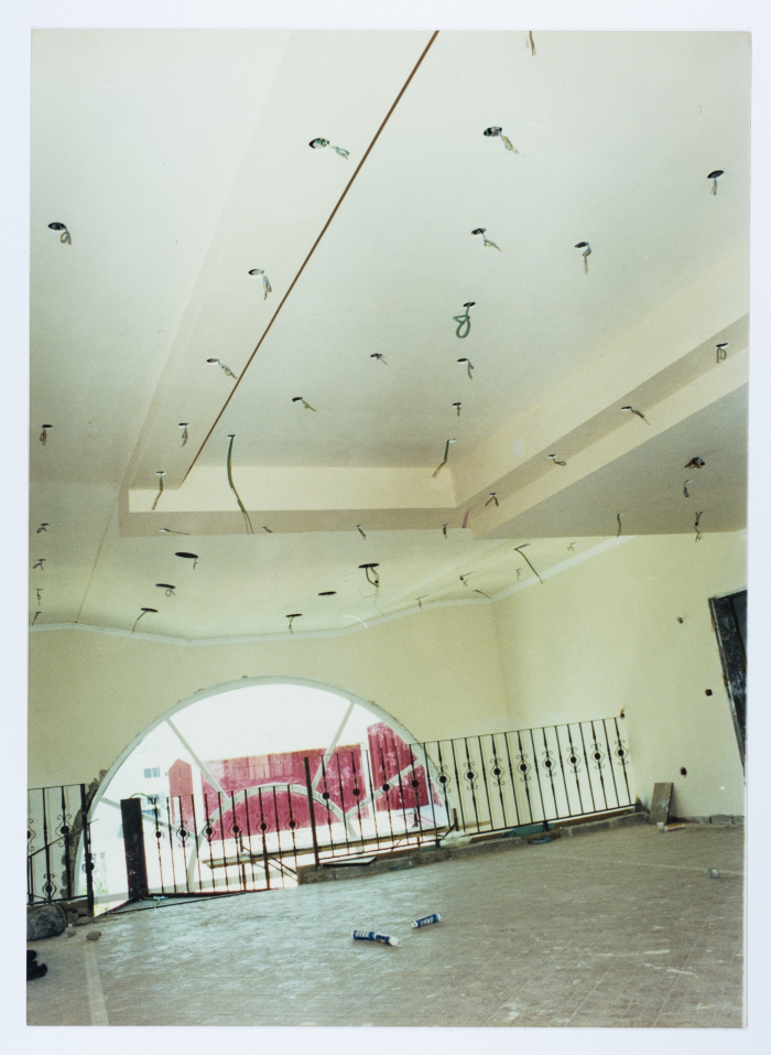 Phases of the construction of Al-Kasaba Theatre in Jerusalem