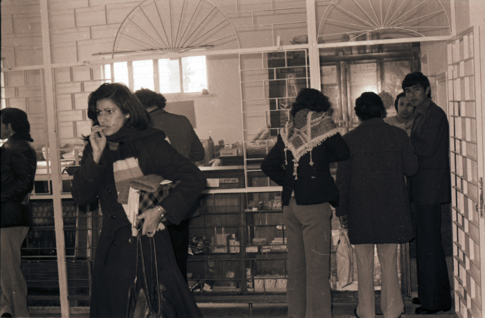 A General View of a Group of Students at Birzeit University's Cafeteria 