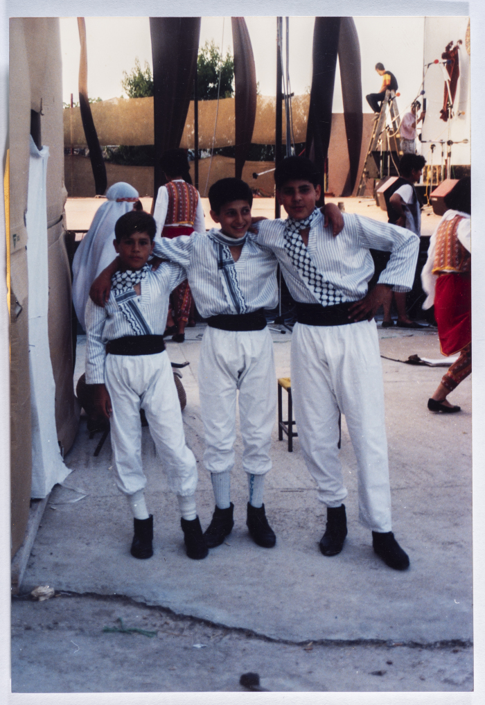 Participation of the arts band in the heritage festival at the Hakawati Theater in Jerusalem