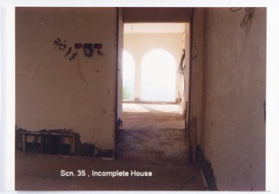 A window and a door of a house under construction