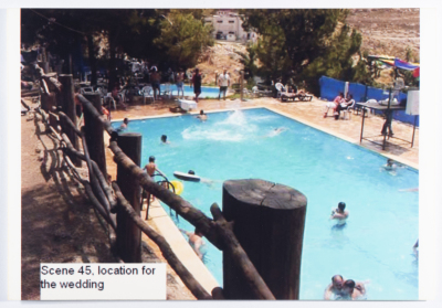 A swimming pool in the West Bank