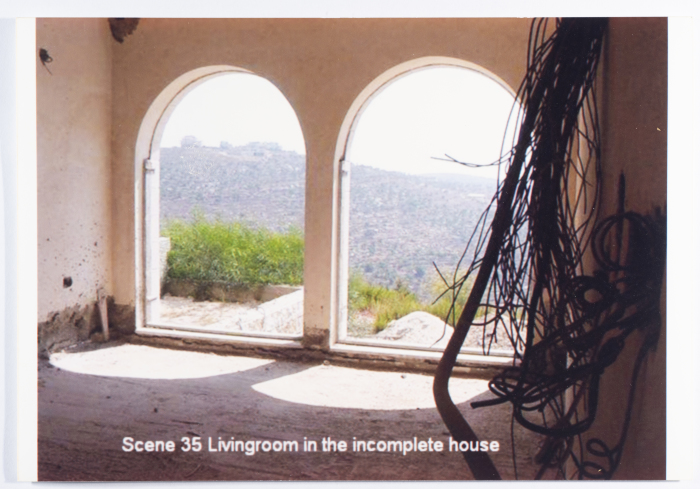 The window of a house under construction