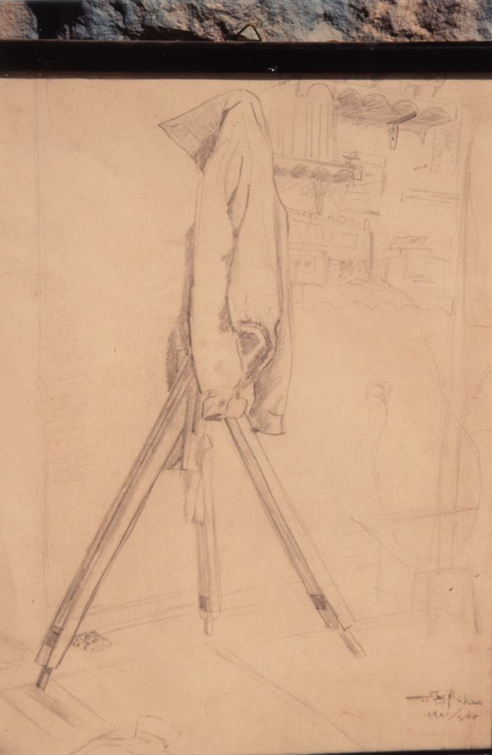 رسم للفنان عدنان الزبيدي عام 1980 