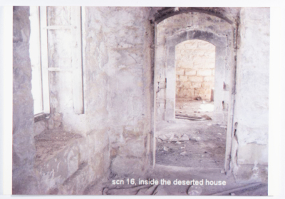 A window and a door of an old house