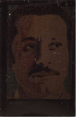 An Artwork by ‘adnan Zubaydy entitled "Ghasan Kanafani"