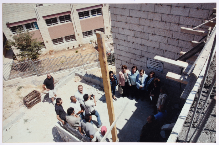 During the Groundbreaking of the Young Muslim Women Association's Building