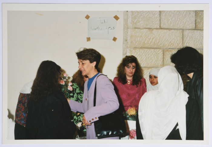 An Exhibition of Products of a Flower Arrangement Course Students at the Young Muslim Women Association in Jerusalem