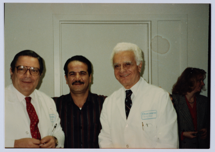 Naʿim Abu ʿaker with Mohammad Abu ʿaker's Doctors 