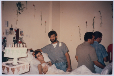 The Shaheed Mohammad Abu ʿaker with his Friend ʿali Fannun 