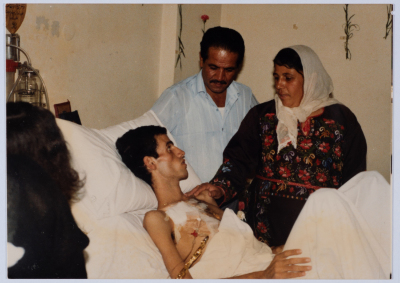 The Shaheed Mohammad Abu ʿaker with his Parents 