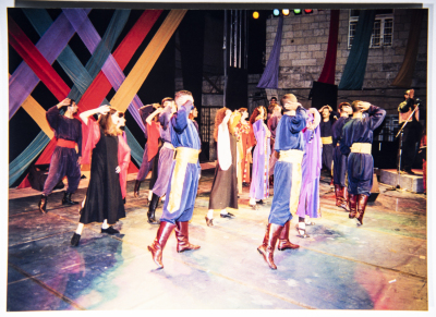 El-Funoun Palestinian Popular Dance Troupe Participating in the Palestine International Festival in 1996