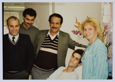 Dr Khalid Qraiʿ with the Shaheed Mohammad Abu ʿaker in America 