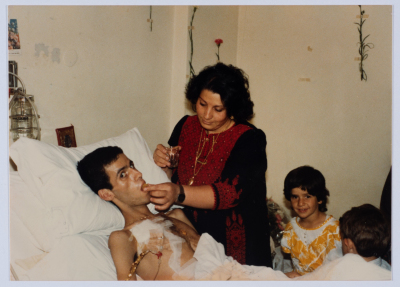 Shaheed Mohammad Abu ʿaker at the Hospital 