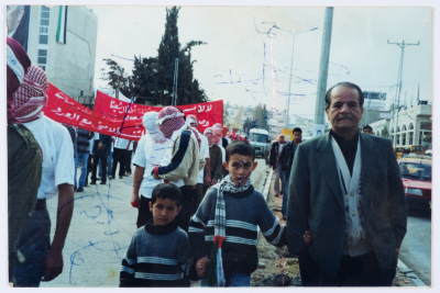 Abu Nidal Abu ʿaker with Mohammad and Naʿim Raʿfat 