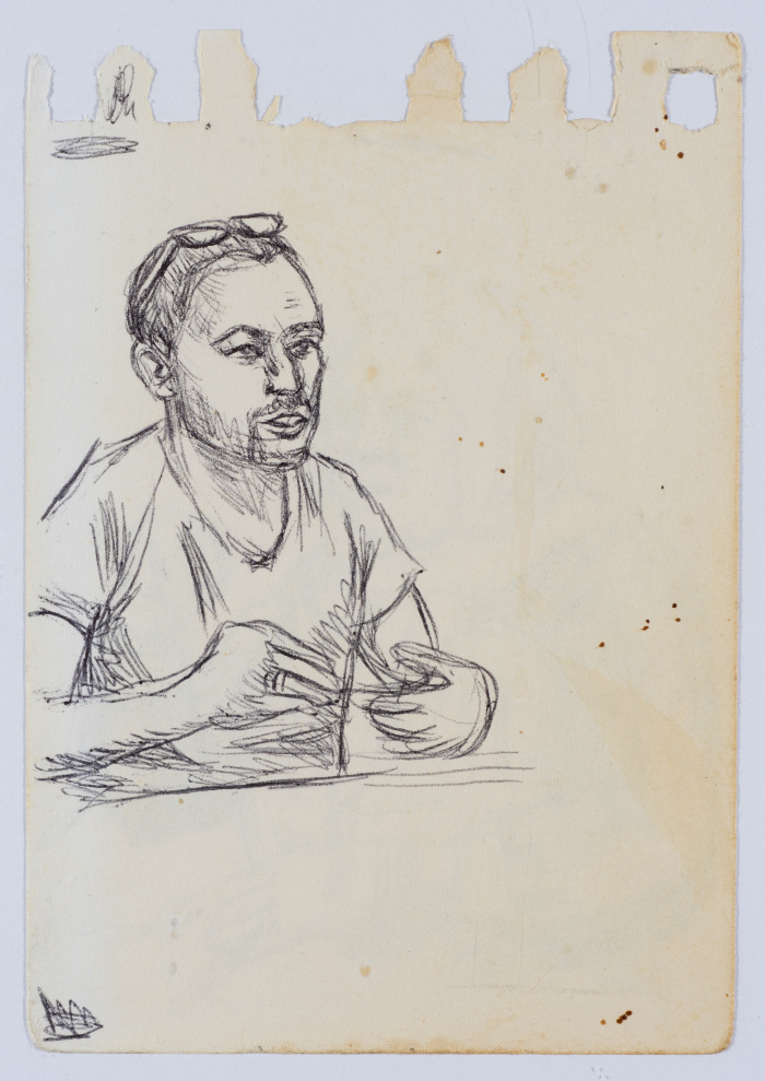 A Drawing of the Shaheed Mohammad Abu ʿaker's Mother