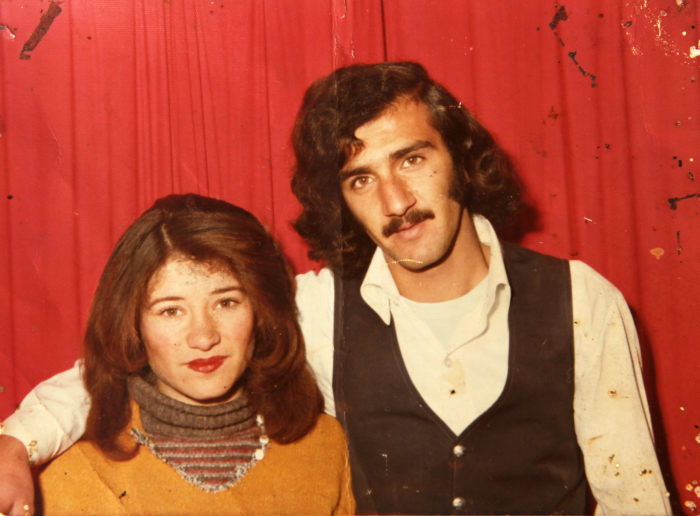 A Photograph of Two Palestinian Refugees in Dheisheh Refugee Camp