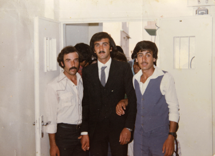 A Photograph of Palestinian Refugee Men in Dheisheh Refugee Camp
