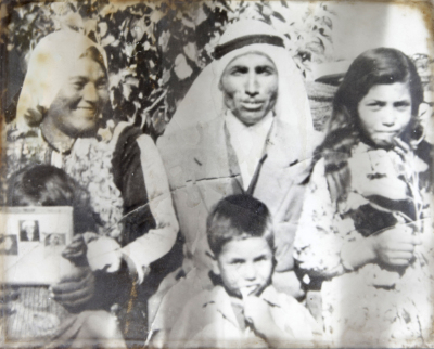 A Photograph of the Arafe Family in the Palestinian Dheisheh Refugee Camp
