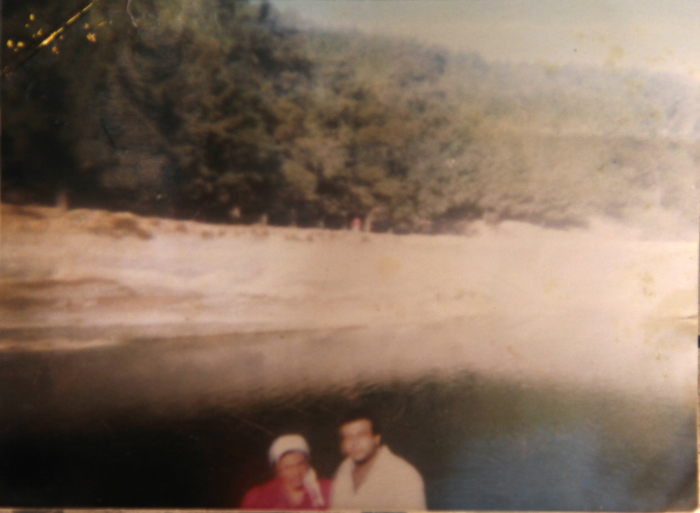 A Photograph of a Palestinian Refugee Man and Woman in Dheisheh Refugee Camp