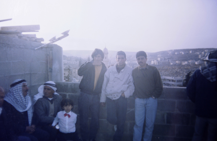 A Photograph of Palestinian Refugee Men in Dheisheh Refugee Camp 