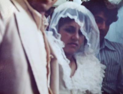 A Photograph of a Palestinian Refugee Bride in Dheisheh Refugee Camp