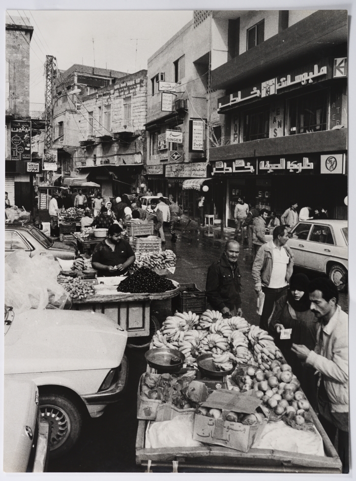 A Bank Building and Lebanese Banknotes, a Newspaper Clipping