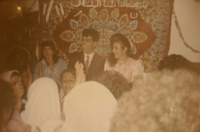 A Photograph of the Engagement Ceremony of Manal Shahin and Nidal abu Aker in Dheisheh Palestinian Refugee Camp