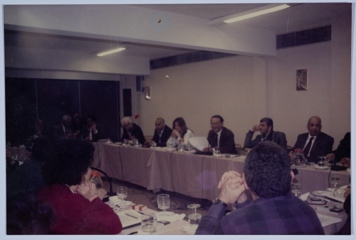 Ibrahim Dakkak at a conference in Greece