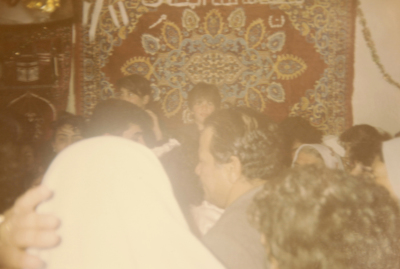 A Photograph of the Engagement Ceremony of Manal Shahin and Nidal abu Aker in Dheisheh Palestinian Refugee Camp