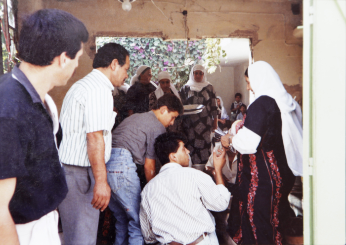 وليمة غداء في مخيم الدهيشة