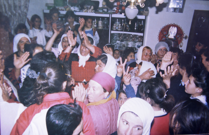 A Photograph of a Henna Celebration for the abu Aker Family in Dheisheh Palestinian Refugee Camp
