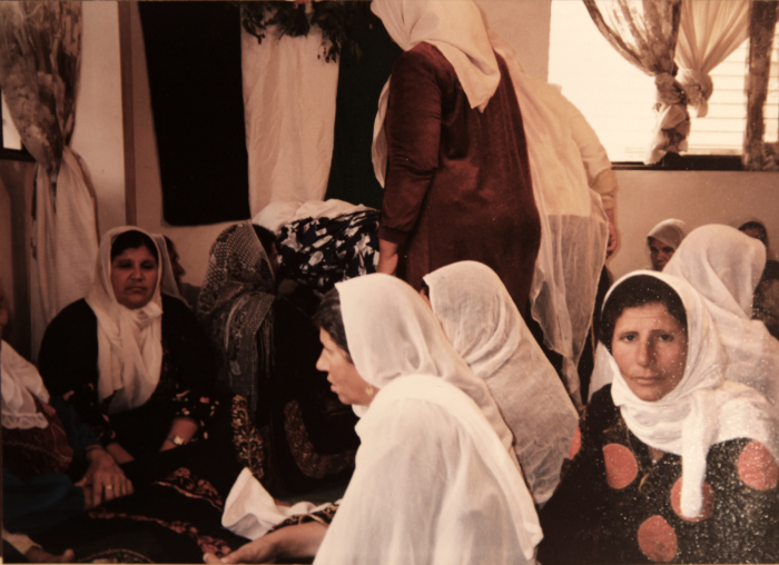 A Photograph of the Condolence House for the Shaheed Muhammad abu Aker in Dheisheh Refugee Camp

