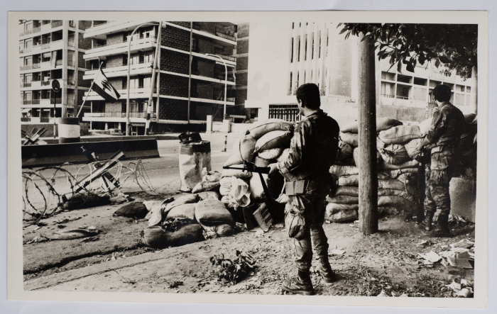 A Lebanese Army Checkpoint, West Beirut, 1985- 1988