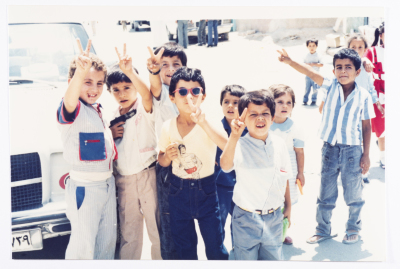 أطفال، مخيم الوحدات، 1987 