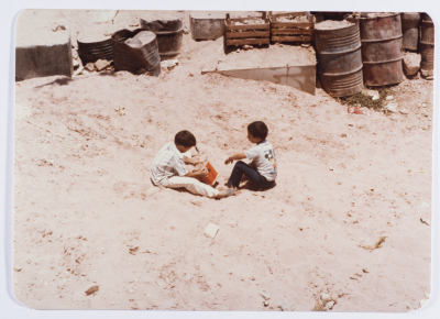 Two Children in a Palestinian Refugee Camp, Jordan, 1980- 1989