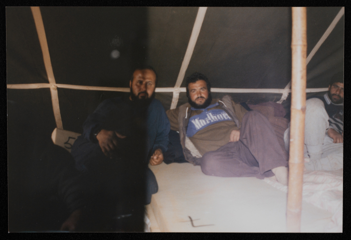 A Scene from the Daily Life of Marj az-Zuhur Deportees, South Lebanon, 1993