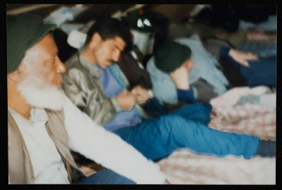 مشهد من الحياة اليومية لمبعدي مرج الزهور، جنوب لبنان، 1993