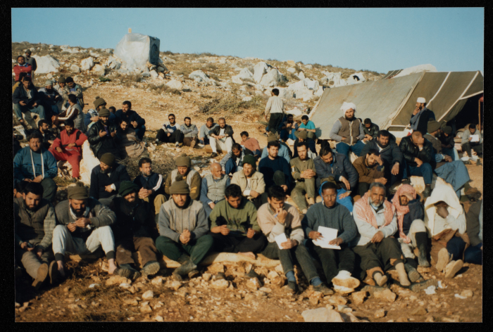 A Scene from the Daily Life of Marj az-Zuhur Deportees, South Lebanon, 1993