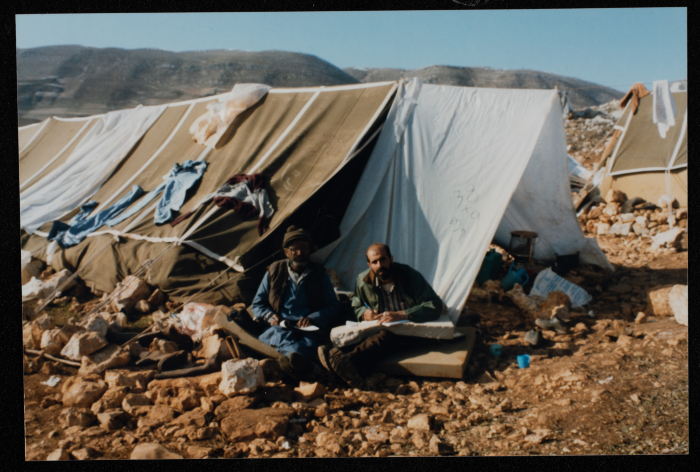 A Scene from the Daily Life of Marj az-Zuhur Deportees, South Lebanon, 1993