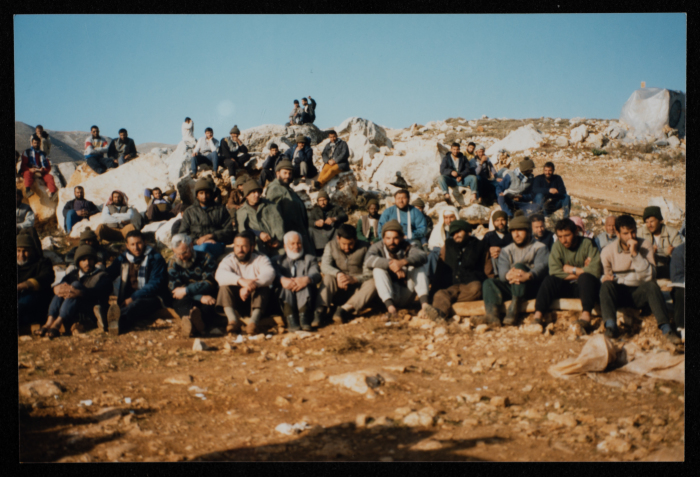 A Scene from the Daily Life of Marj az-Zuhur Deportees, South Lebanon, 1993