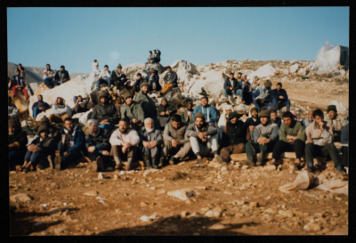 A Scene from the Daily Life of Marj az-Zuhur Deportees, South Lebanon, 1993