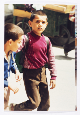 Two Boy Students, al-Wehdat Camp, 1986