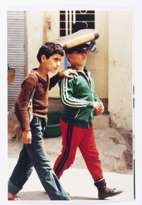Two Boy Students, al-Wehdat Camp, 1986