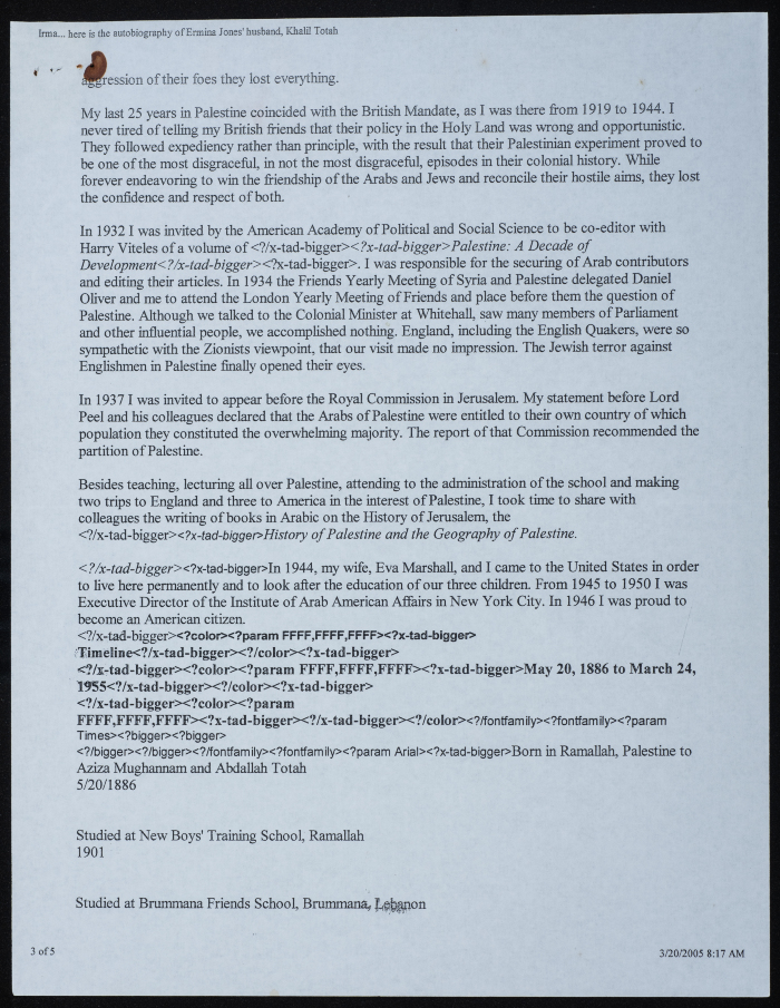 Email from Clark Wilton to Erma Jones