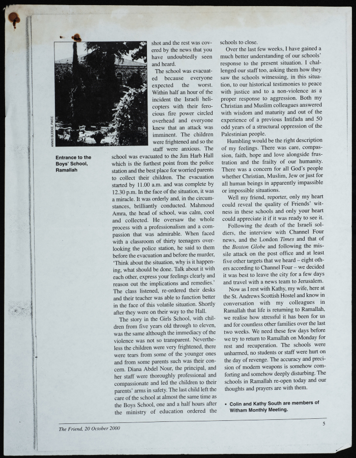 Report on Friends School